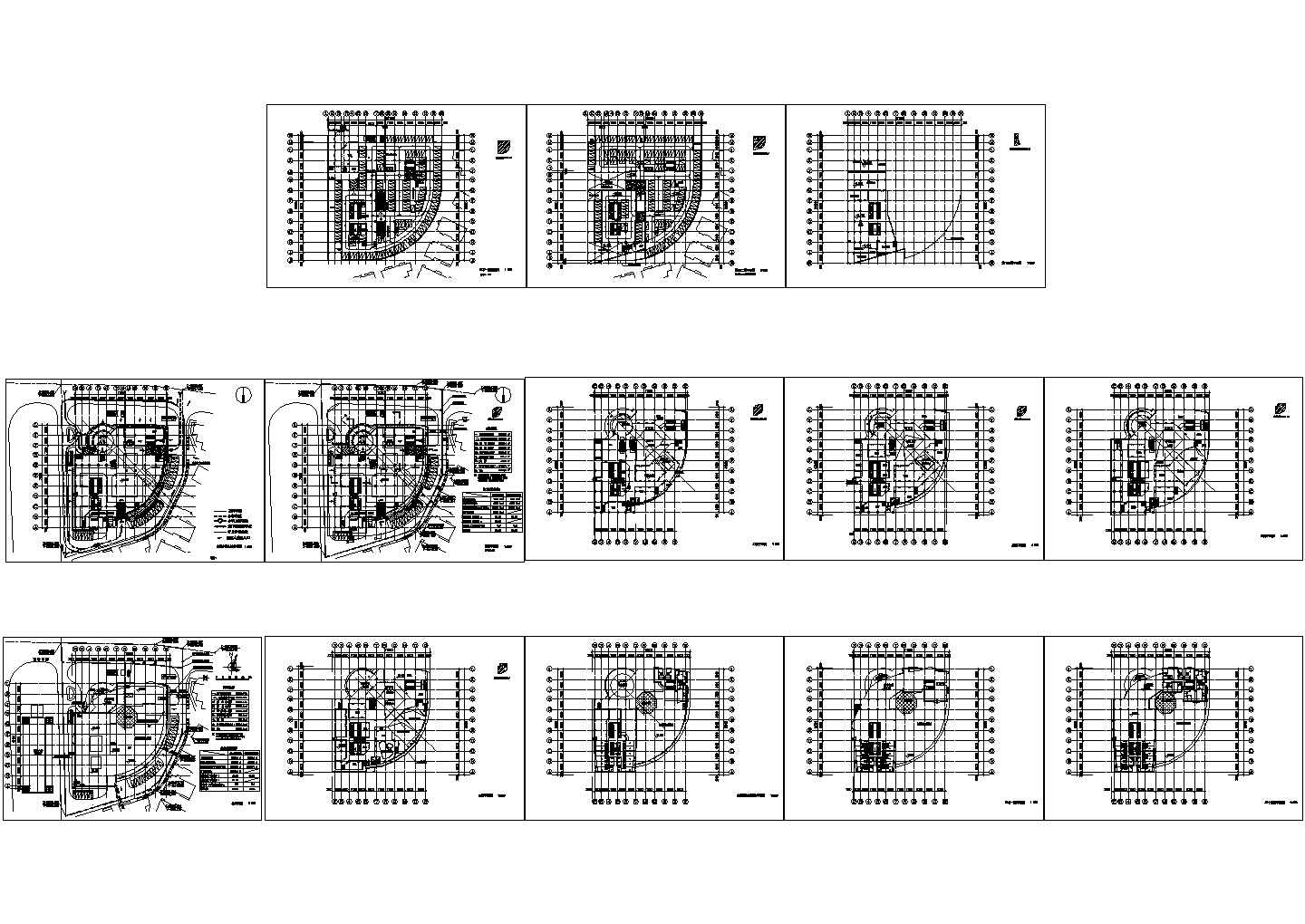 南方某中职学校综合楼建筑设计施工CAD全套图纸