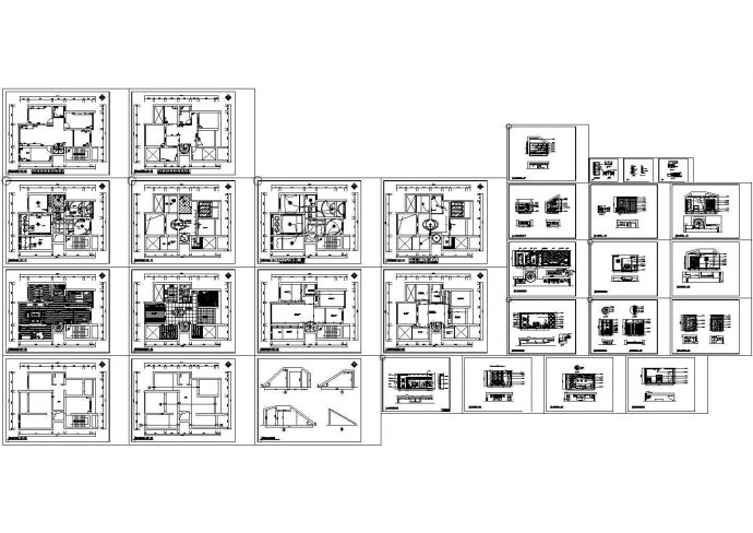 河北某小区家居住宅装修设计CAD全套图纸_图1