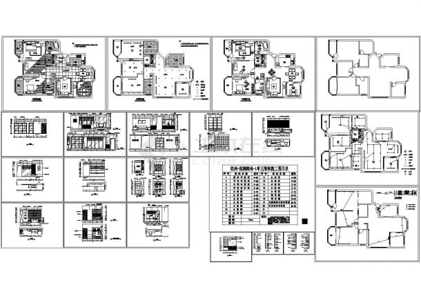浙江某住宅家居装饰施工CAD全套图纸-图一