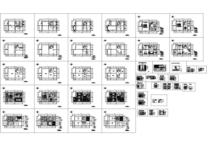 山东某中式别墅建筑装修设计CAD全套图纸_图1
