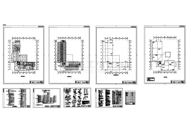 办公楼设计_扬州市某电子厂2层职工办公楼电气设计CAD施工图-图二