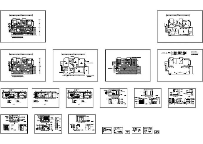 某地区精典家居住宅建筑设计CAD全套图纸_图1