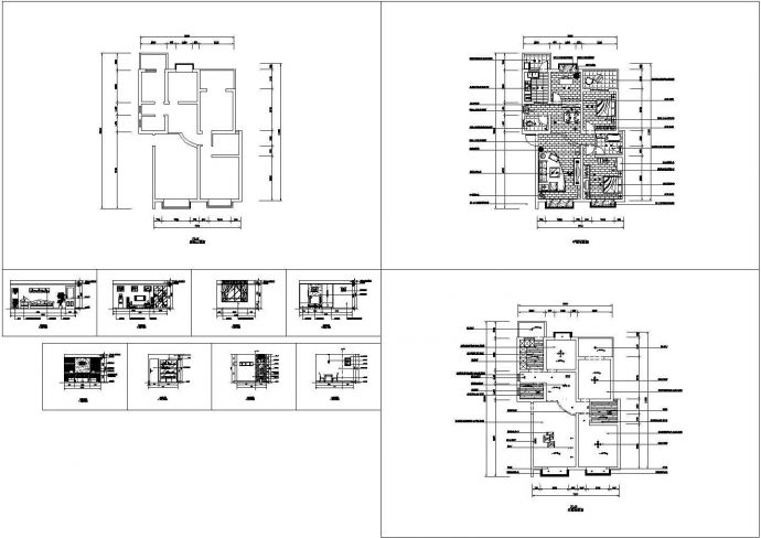 河北某地高端小区家居住宅装修设计施工CAD全套图纸_图1