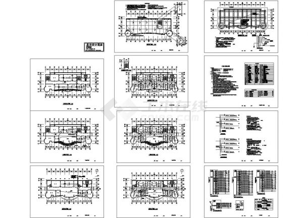 办公楼设计_莆田市某皮鞋厂4层办公楼电气设计CAD施工图-图一