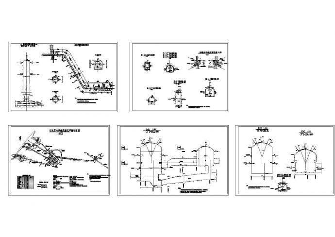 厂房设计_某水电站地下厂房监测全套cad设计施工图纸（标注详细）_图1