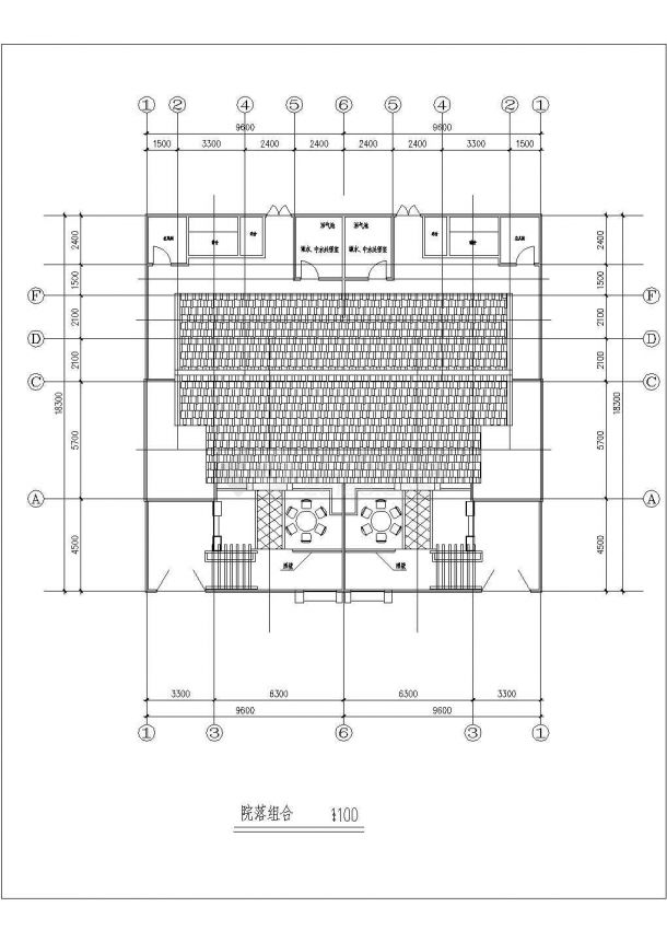 某两层砖混结构农村独院式住宅设计cad建筑方案图（含设计说明及经济技术指标）-图一
