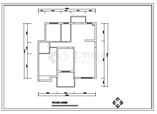 某样版房完整装饰施工cad图，共二十三张-图二