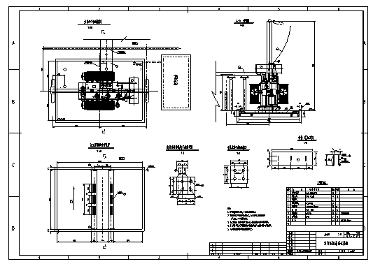 变电站设计_某110kV变电站主变压器接线设计cad图纸_图1