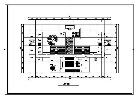 某单园林会所建筑施工cad图，共三张-图一