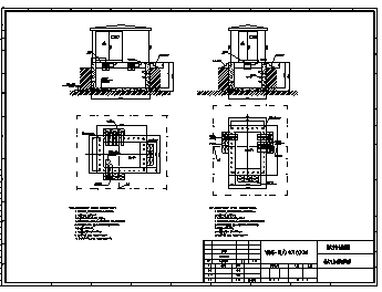 变电站设计_某箱式变电站地基设计cad图纸-图二