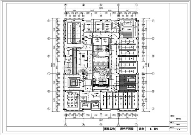 某科技产业园办公楼装修强弱电施工设计方案CAD图-图一