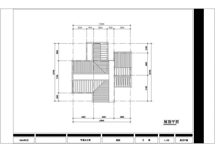某三层框架结构现代风格农宅设计cad建筑方案图（甲级院设计）_图1