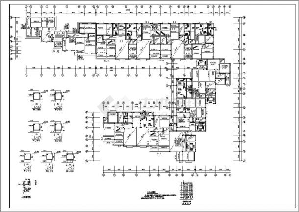 某城市多层砖混结构住宅工程CAD施工图纸-图一