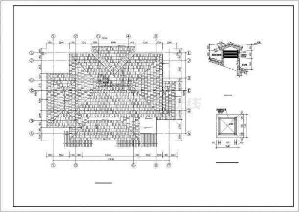 某三层独立别墅建筑CAD方案设计图纸-图一