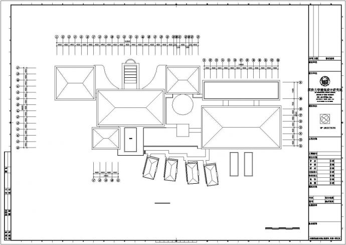某高级会所建筑设计CAD施工图纸_图1
