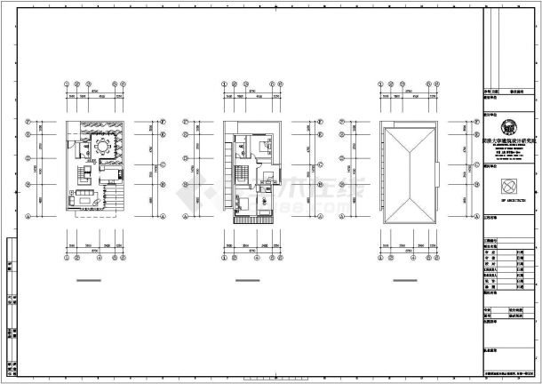 某高级会所建筑设计CAD施工图纸-图二