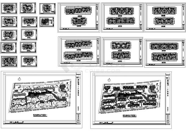 经典住宅楼户型建筑设计图纸整理汇总(cad)-图一