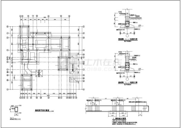 中国古典别墅建筑施工CAD设计图纸-图二