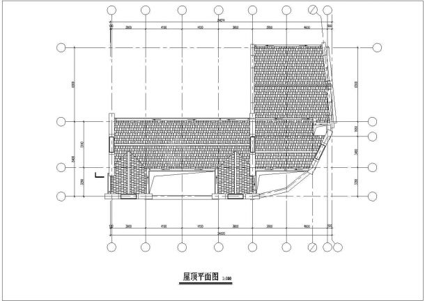 上海闵行区某小区2+1层高档别墅建筑设计CAD图纸-图一