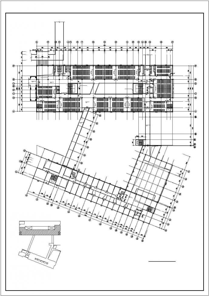 北京某大学6.9万平米六层框架结构教学实验综合楼全套建筑设计CAD图纸_图1