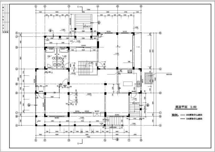 某市欧式别墅建筑CAD施工设计图带效果图_图1
