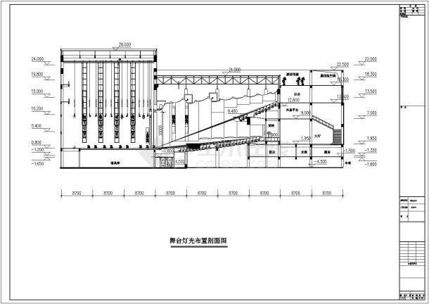 某四层文化中心系统cad详图-图二