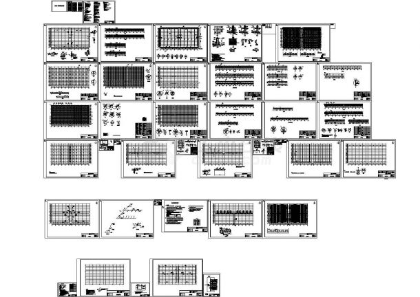 5324.8平方米温室工程图温室大棚施工图纸-图一