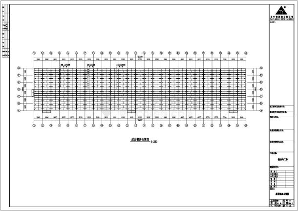 河南某二层楼房30x150米钢结构工程施工图纸-图二