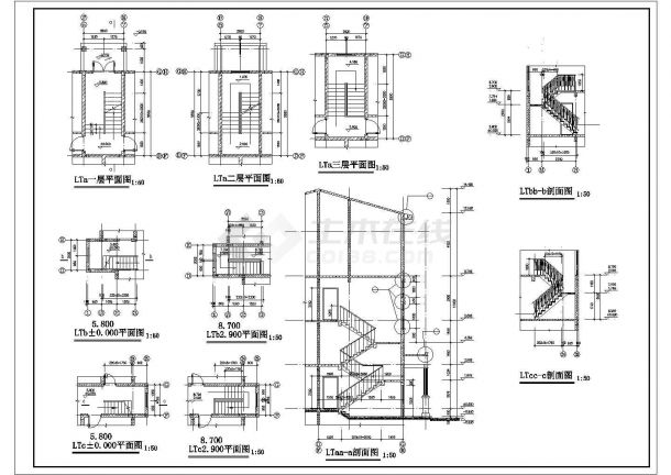 安康市某小区5600平米4层框混结构住宅楼建筑设计CAD图纸-图二