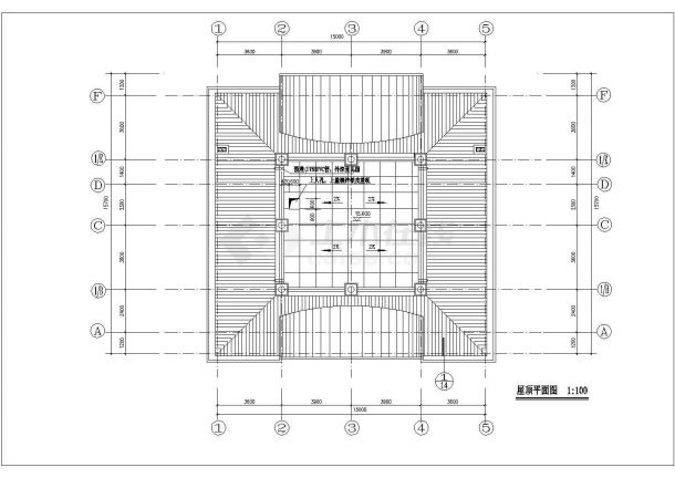 1500平米4层混合结构公寓住宅楼平立剖面设计CAD图纸（含夹层）-图二