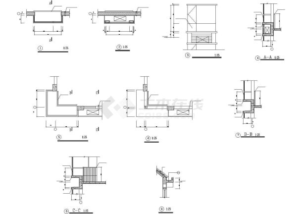 珠海市某小区5500平米10层框架结构住宅楼全套建筑设计CAD图纸-图二