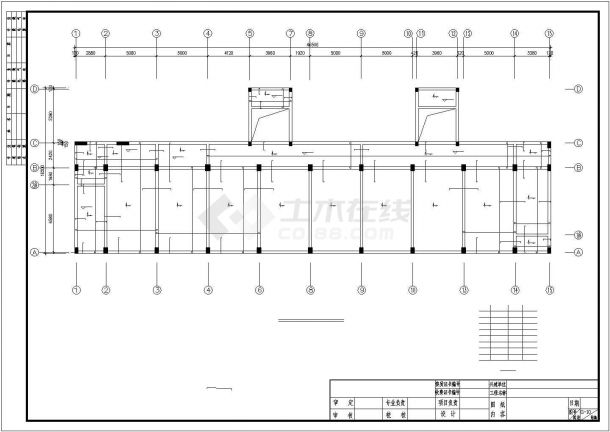 5套多层框架结构教学楼建筑CAD图纸-图一