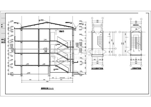 某多层框架结构经济适用房设计cad全套建筑施工图-图二