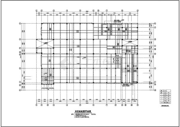江苏某中学食堂结构设计全套CAD图纸-图一