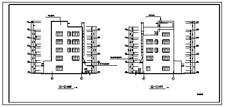 住宅楼设计_4000平米某五层框架结构花园小区住宅楼全套施工cad图纸-图二