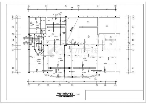 【精品】6层砖混住宅设计方案CAD图纸-图一