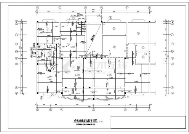 【精品】6层砖混住宅设计方案CAD图纸-图二