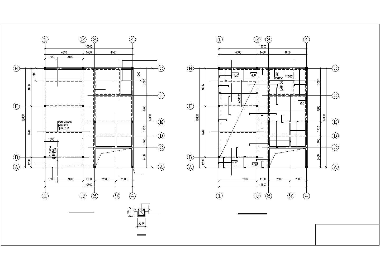 【精品】3层砖混农村住宅建筑结构设计方案CAD图纸