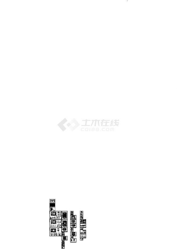 北京古北水镇旅游景区内四合院建筑施工图(cad)-图一