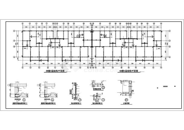 【最新】跃层式砖混小区住宅楼设计方案CAD图纸-图二