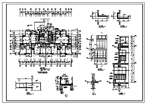 住宅设计_某市十八层加跃层带电梯住宅全套施工cad图纸-图二