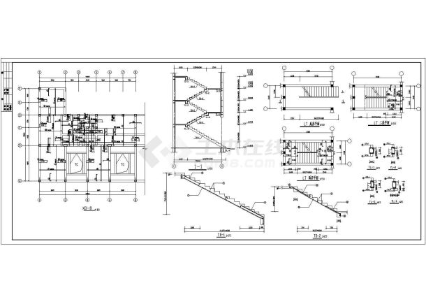 【精选】六层商用砖混结构住宅设计CAD图纸-图一