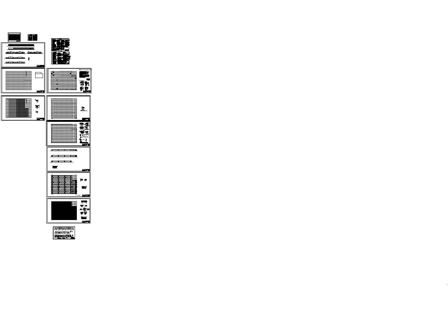 厂房设计_某连跨钢结构厂房图纸(cad)