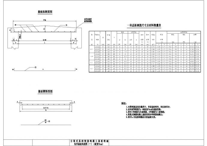 【精选】小型给水工程涵洞通用设计CAD图纸_图1