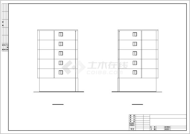 【6层】3694平米六层商住楼（计算书、部分建筑、结构图）.dwg-图一