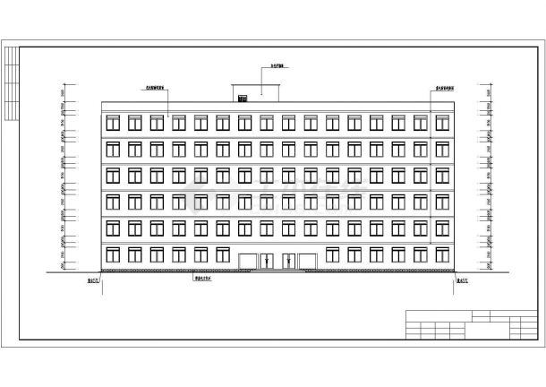 【6层】4347平方政府办公楼（计算书、建筑、结构图、PKPM模型、施组）.dwg-图二