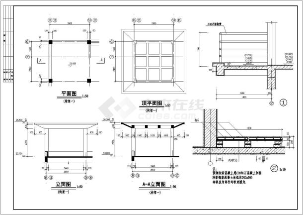 某6层8160平方米中学综合实验楼建筑施工图-图一