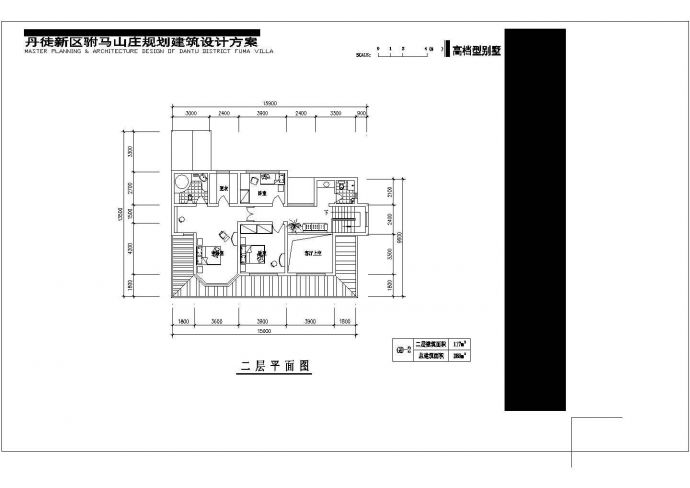 某两层258m2小户型框架结构经济型别墅平面图_图1
