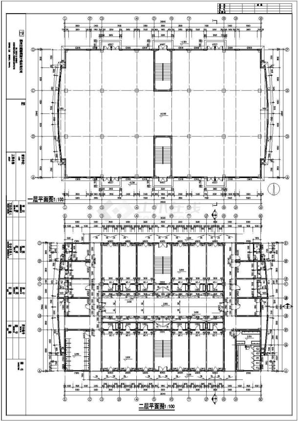 【6层】5387平方米六层框架员工宿舍楼（工程量计算书、清单、CAD图19张）.dwg-图二