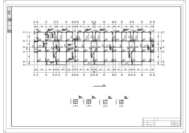 【6层】6000平米六层框架住宅楼（计算书、建筑、结构图）.dwg-图一